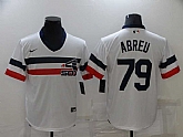 White Sox 79 Jose Abreu White Nike Throwback Cool Base Jersey,baseball caps,new era cap wholesale,wholesale hats
